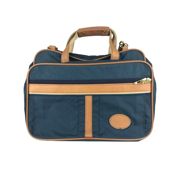Boyt Unisex Adults Blue Brown Runaways Shoulder Strap Zip Pockets‎ Messenger Bag