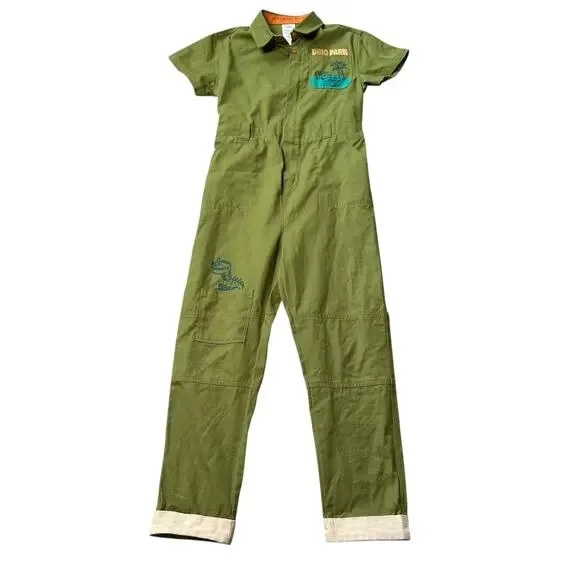 DISNEY CARS Lightning McQueen Dino Park Green‎ Jumpsuit Size 9/10 Halloween