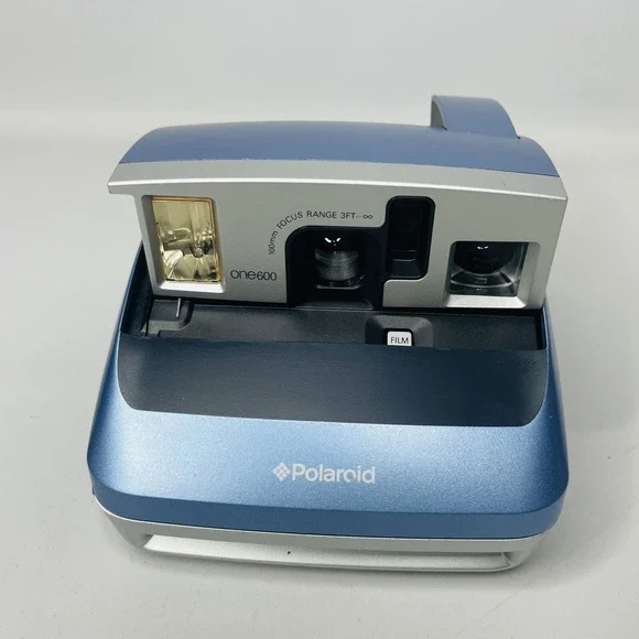 Vintage Polaroid‎ One600 Instant Flash Film Camera Blue