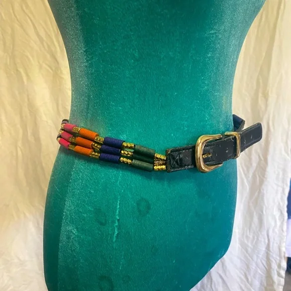 Vintage belt with beads 4-6