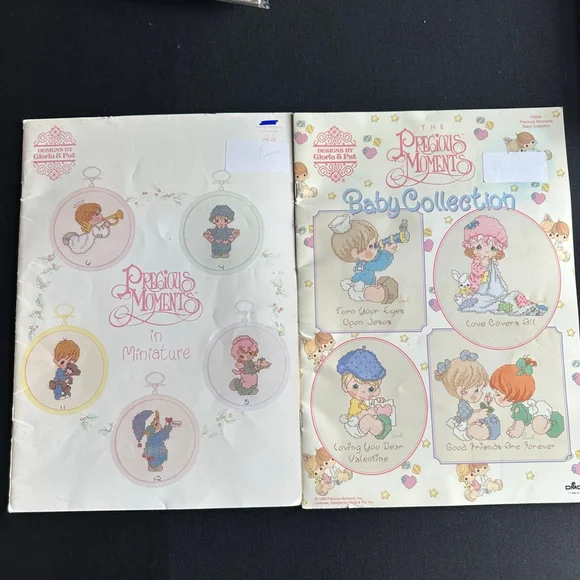 Precious Moments Baby Collection Cross Stitch Pattern Book set (2)