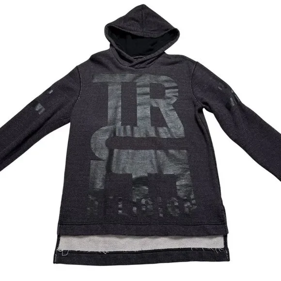 True Religion Spell Out Logo Hoodie Pullover Sz S
