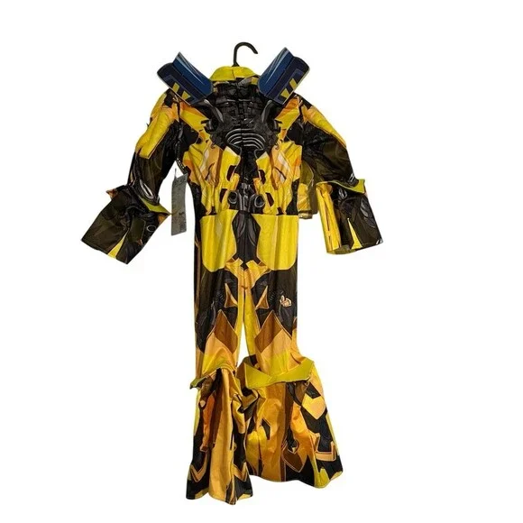 TRANSFORMERS Bumblebee Costume 3T 4T Child Deluxe Licensed Kids Disguise NEW