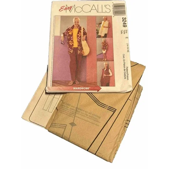 McCalls 3249 Sewing Pattern NEW UNCUT Shirt Pants Top Shorts Size 14 16 18