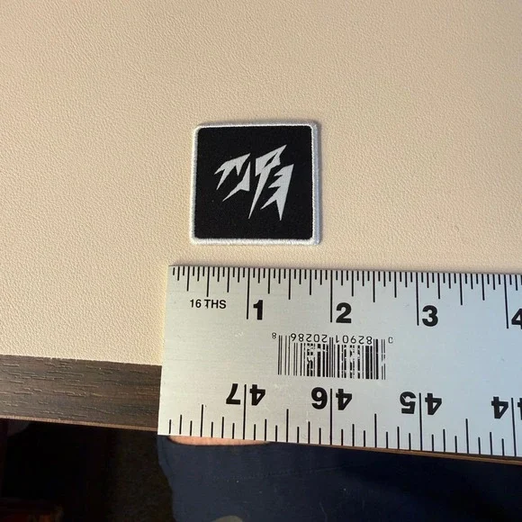 Square Patch Black White Tribal Symbol Logo Sew On Iron‎ On