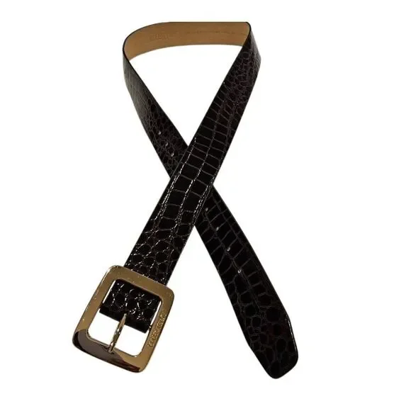 ✨️Ellen Tracy Brown Leather Belt XL WAIST 34