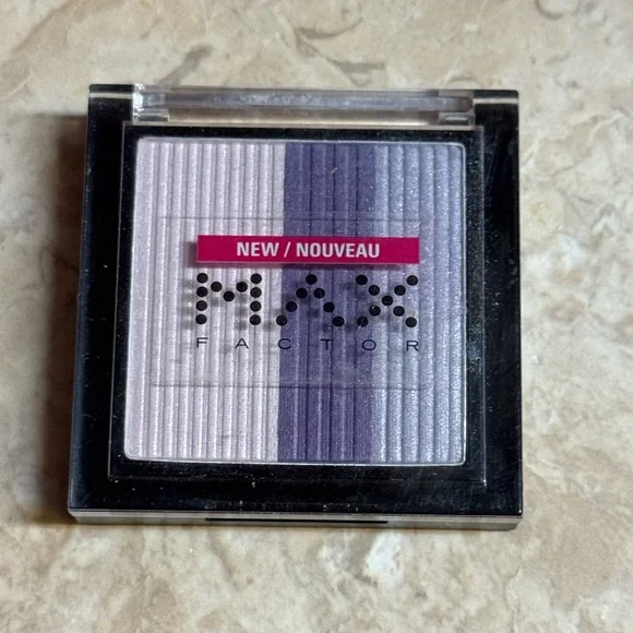 Max Factor Eyeshadow Pink Purple Shimmer Trio 3.5g .12oz NWT
