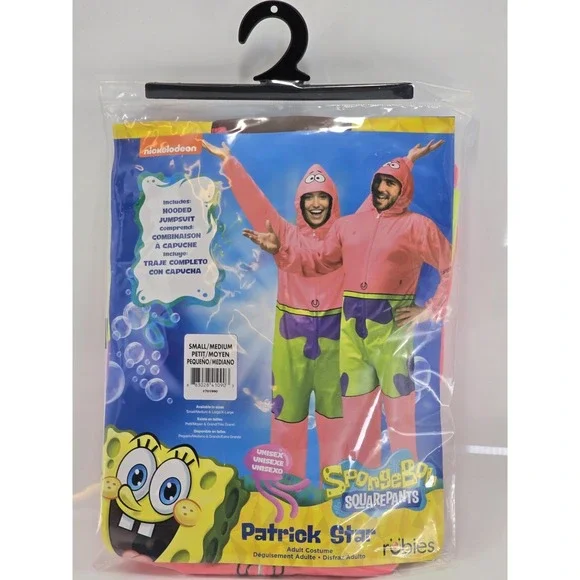 New Adult‎ Patrick Star Jumpsuit Costume - SpongeBob SquarePants Size S/M