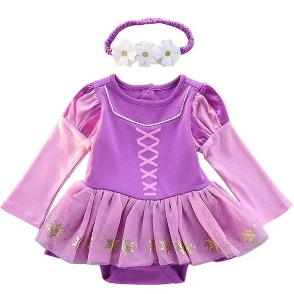 Purple Princess Dress Costume for Kids