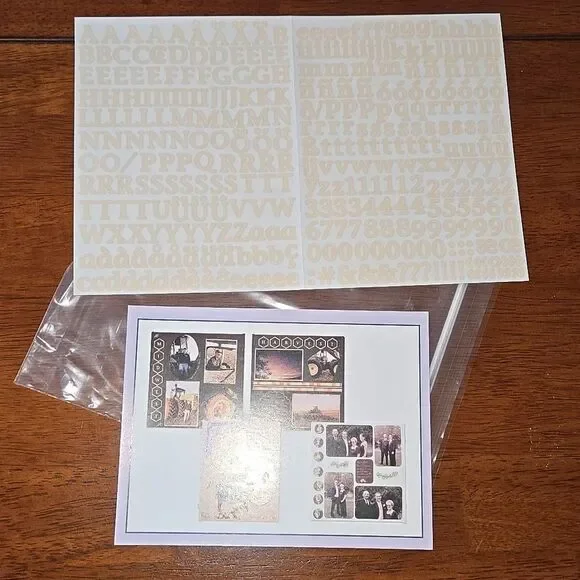 Stickers Creative Memories ABC/123 Mini Classy Flesh Color Sticker arr craft fun