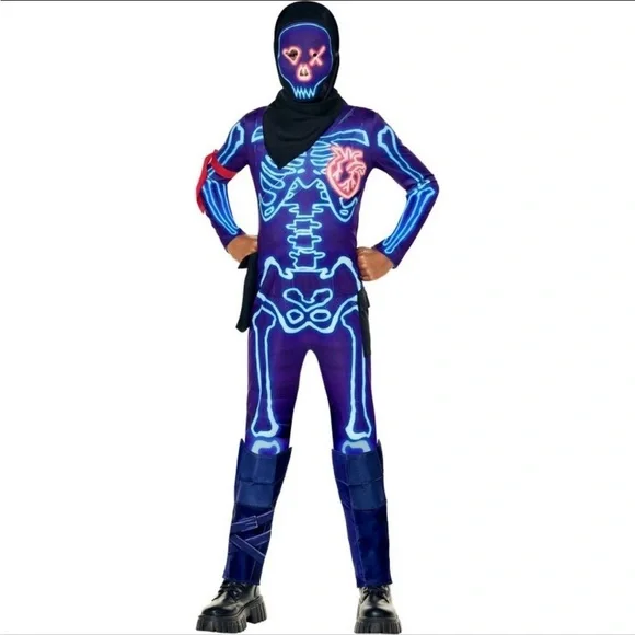Fortnite party trooper youth Costume Sz medium