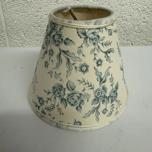 Small Blue And White Floral Lamp Shade Cottage Core Style 4