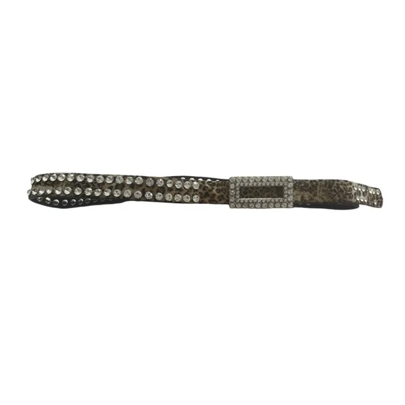 Rhinestone studded belt
