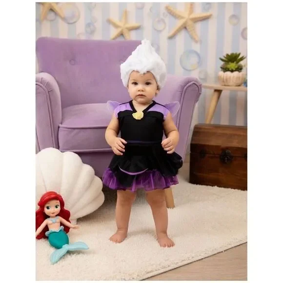 Ursula  Baby Infant Girls Costume Size 12-18 Months The Little Mermaid NEW  Pkg