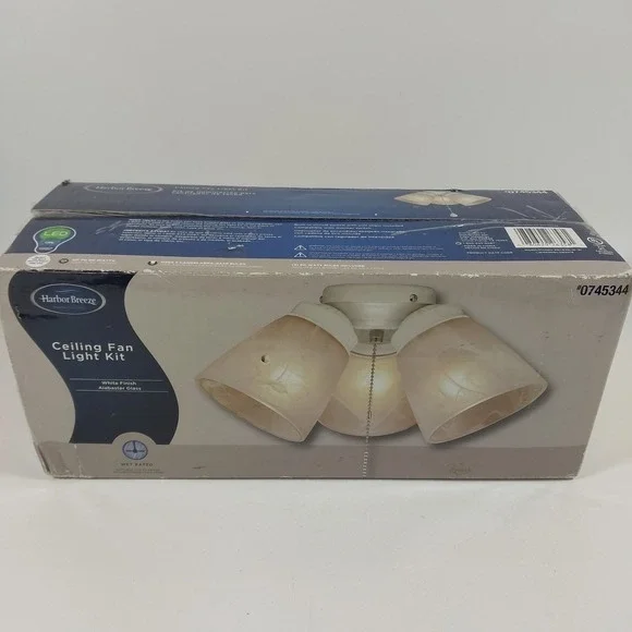 Harbor Breeze‎ Ceiling Fan Light Kit LED White Alabaster 0745344
