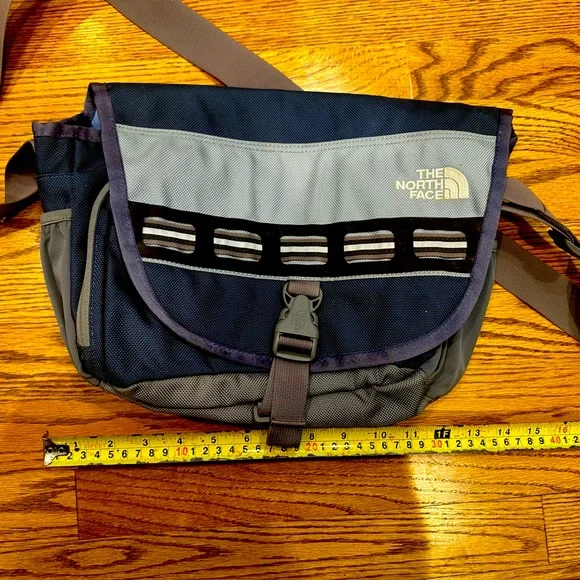 The North Face Blue and Gray Messenger Bag