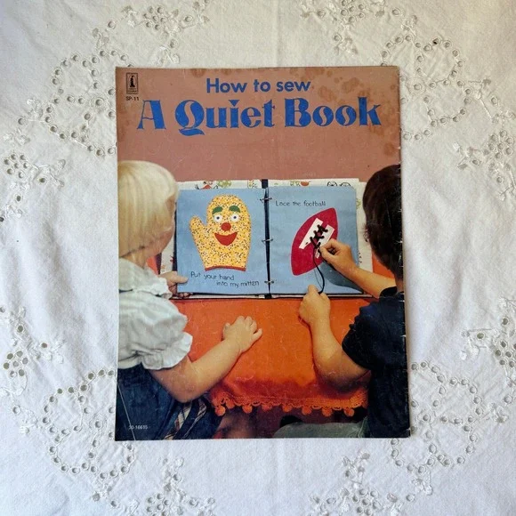 How to Sew A Quiet Book Craft Sewing Pattern 1977 Craft Course 70s DIY Kids