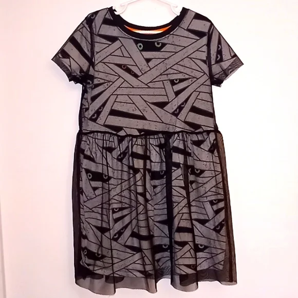 Cat & Jack Mummy Halloween Dress Size M 7/8