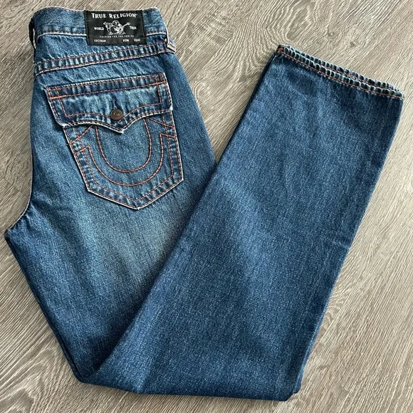 TRUE RELIGION RICKY RELAXED STRAIGHT JEANS