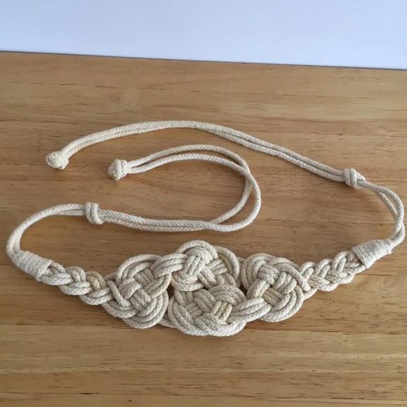 Macrame Sash Belt