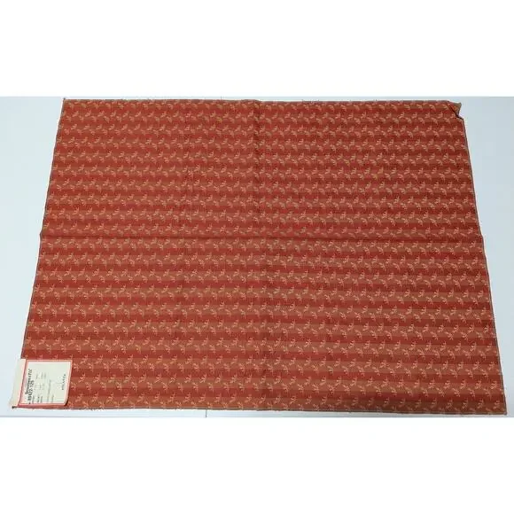 Vintage Brunschwig & Fils Carine Figured Woven Begonia Fabric Remnant 27 x 37 in