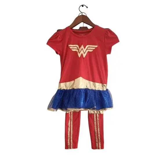 7/8 Super Woman Cotton Leggings And Top