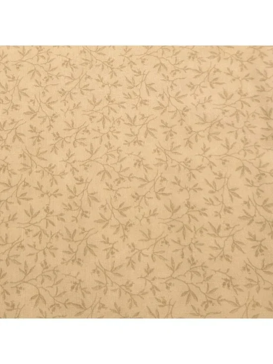 Classic Cottons Beige Vine Pattern Quilting Fabric Cotton 1.5 Yards