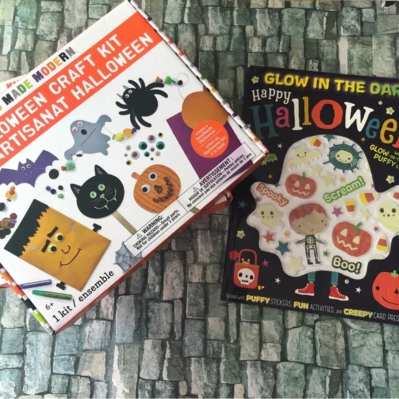 Kid Made Modern, Halloween Craft Kits and Halloween Sticker Book