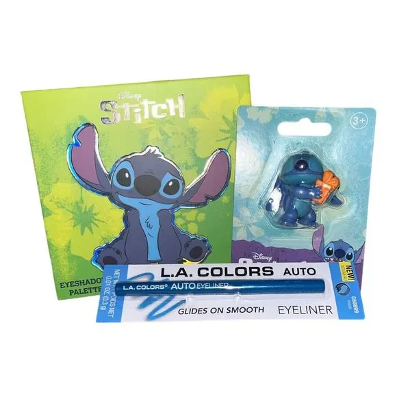 Stitch Eyeshadow Palette, Blue Eyeliner And Stitch NEW Disney LILO & STITCH