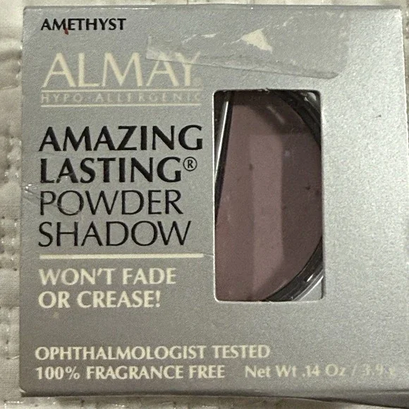 Almay Amazing Lasting Powder Shadow Amethyst  No Crease Fade Discontinued NOS‎