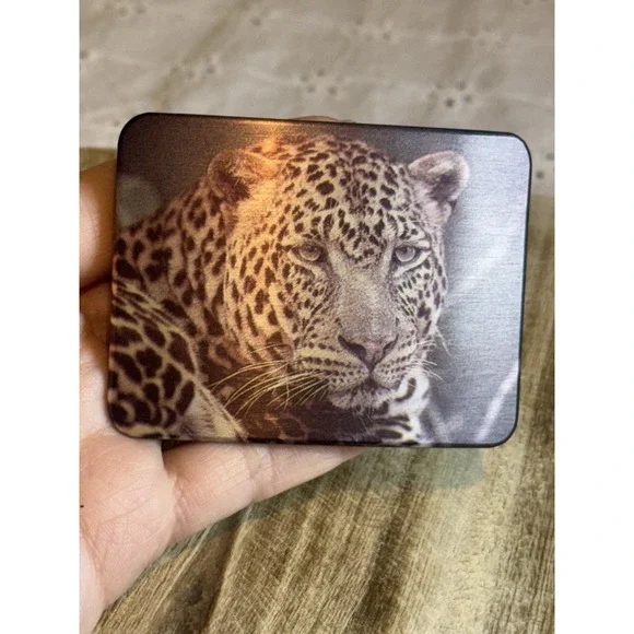 Vintage Leopard Portrait Belt Buckle Wildlife‎ Animal Art Metal Buckle