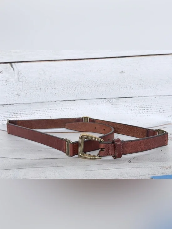 Vintage Fossil Boho Leather Belt