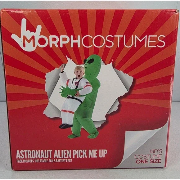 MorphCostumes Kids Inflatable Astronaut Alien Pick‎ Me Up Costume One Size