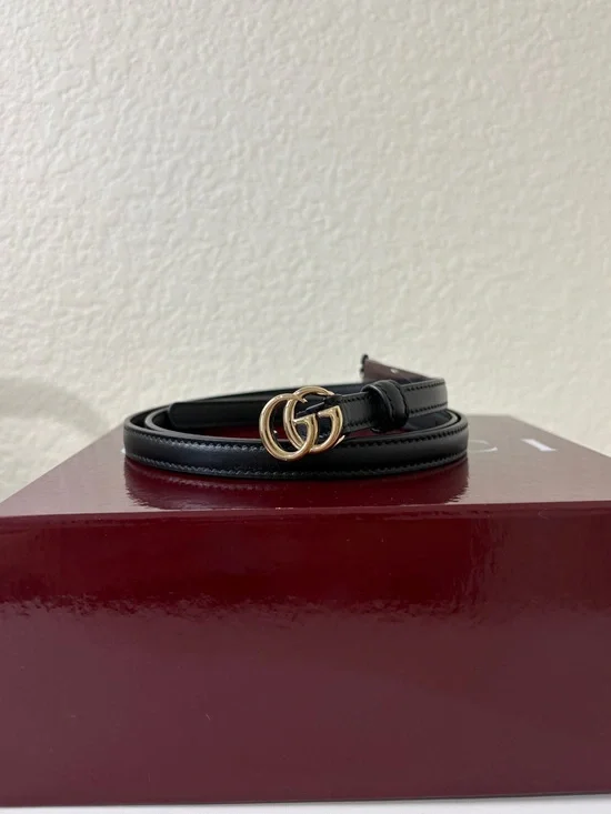 Gucci Leather GG Belt 95cm