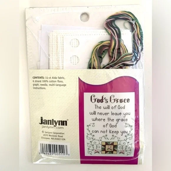 Janlynn Counted Cross Stitch New Complete Kit #999-1011 GOD'S GRACE 6