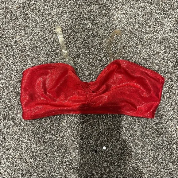 Girls Red Bra