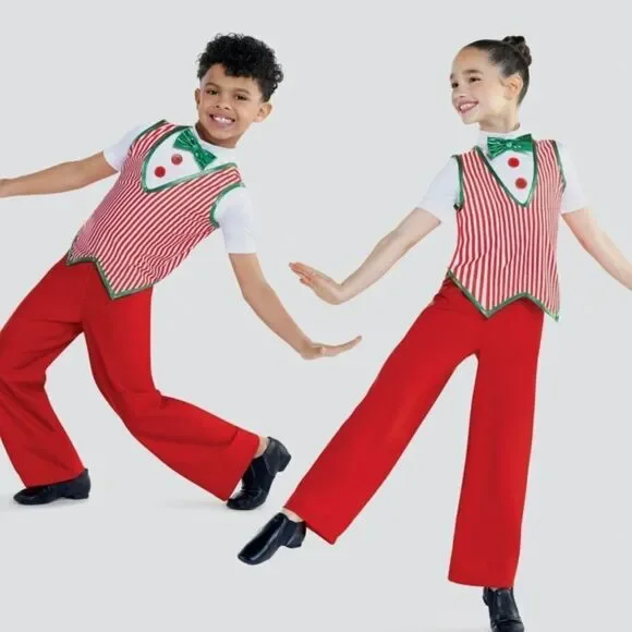 Revolution.  Red and White Costume. Jumpsuit. Size 10-12 Years. Like New