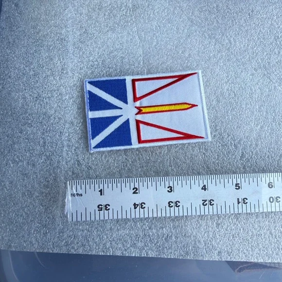 Newfoundland Flag Embroidered Patch Canada Province‎ Souvenir Iron On Sew On