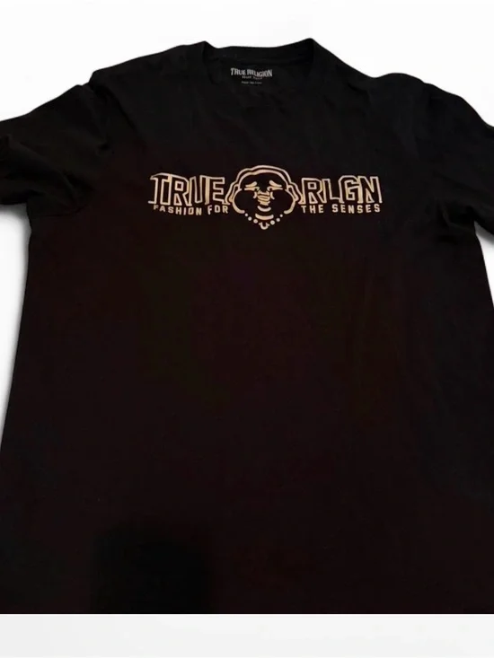 True Religion Men’s Black Logo Graphic Tee