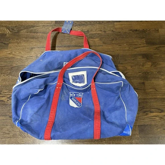 Cosby New York Rangers Equipment Bag Canvas NHL Hockey Bag Team Issued NHL