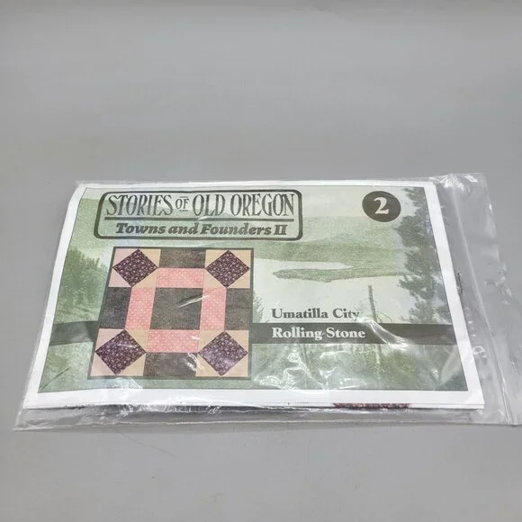 Stories Of Old Oregon Towns and Founders II Umatilla Rolling Stone Quilt Kit