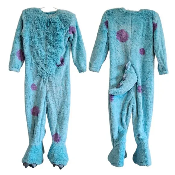 Monsters Inc Sully Sullivan Furry Tail One Piece Halloween Costume Toddler 2T