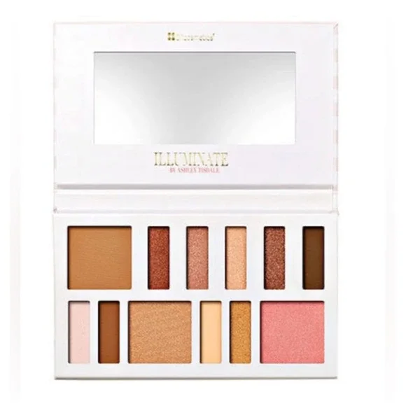 bh Cosmetics Illuminate by Ashley Tisdale‎ 12 Color Eye Cheek Palette NWOB