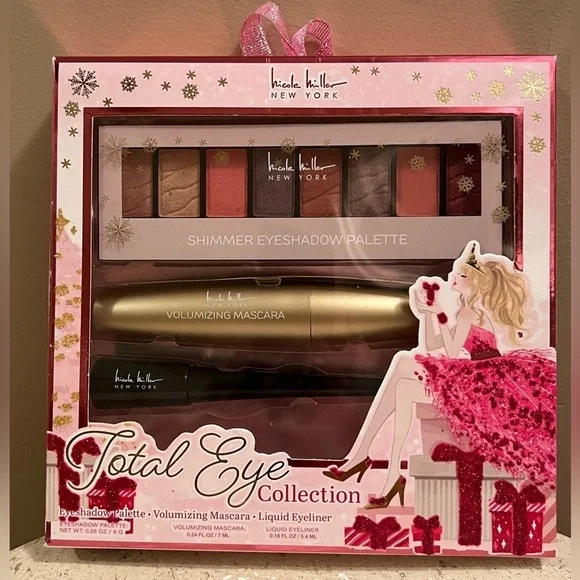 Nicole Miller Shimmer Eyeshadow, eyeliner and mascara set