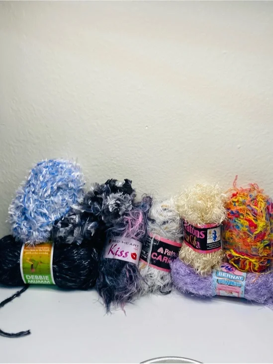 405 g / 14.29 oz Fun Assorted Novelty Different Textures Yarn Bundle