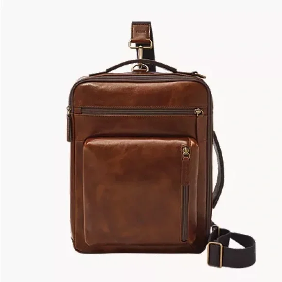 Fossil Buckner Leather Commuter Bag