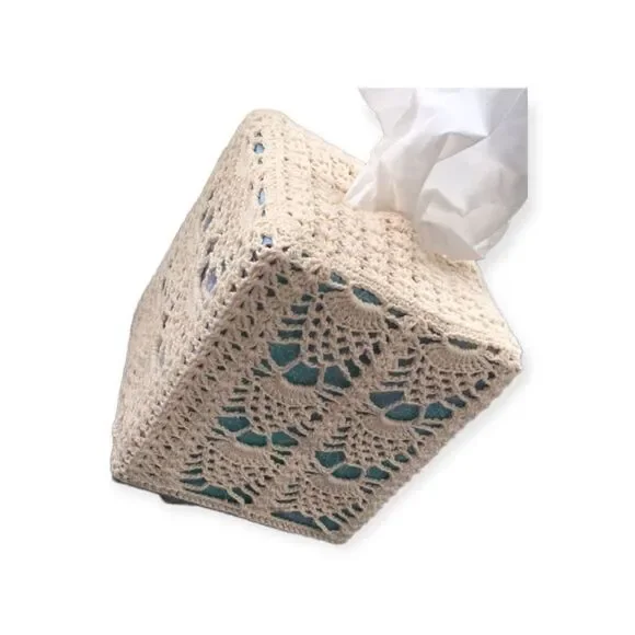 Handcrafted Vintage Crochet Tissue Cover