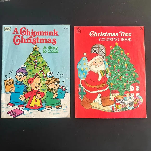 Happy House Christmas Coloring Books 80’s movie prop