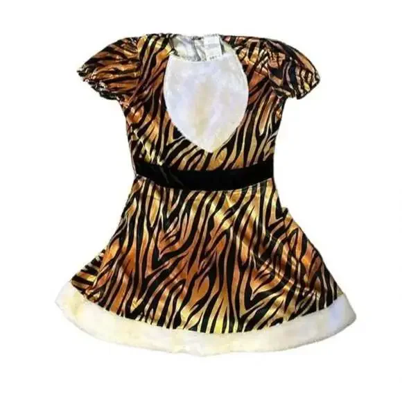 Girls Tiger Costume Dress Size 8-10