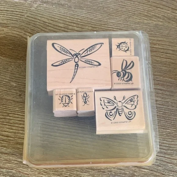 Stampin’ Up! Rubber Stamp Set Bunch O' Bugs Set of 6